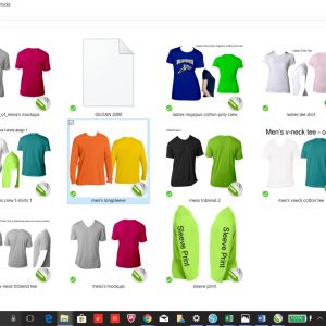 Coreldraw T-Shirt Mockups - Editable Color Changing T-Shirt Templates